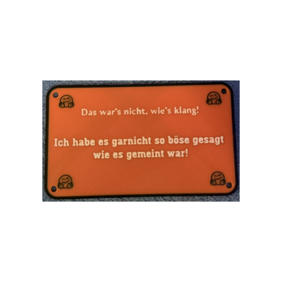 Bild von Böse gemeint