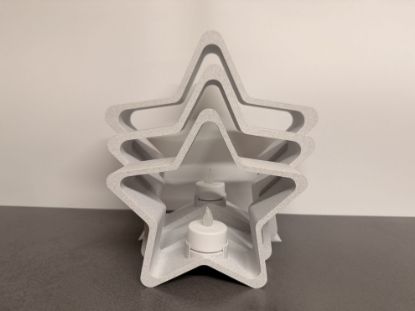 Bild von 3er Dekostern Teelicht