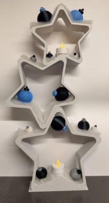 Bild von 3er Dekostern Teelicht