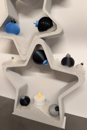 Bild von 3er Dekostern Teelicht