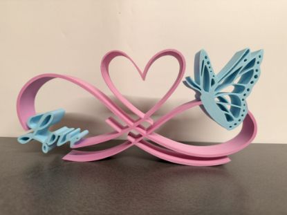 Bild von Schmetterlingsliebe Mehrfarbig