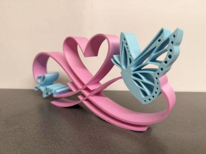 Bild von Schmetterlingsliebe Mehrfarbig